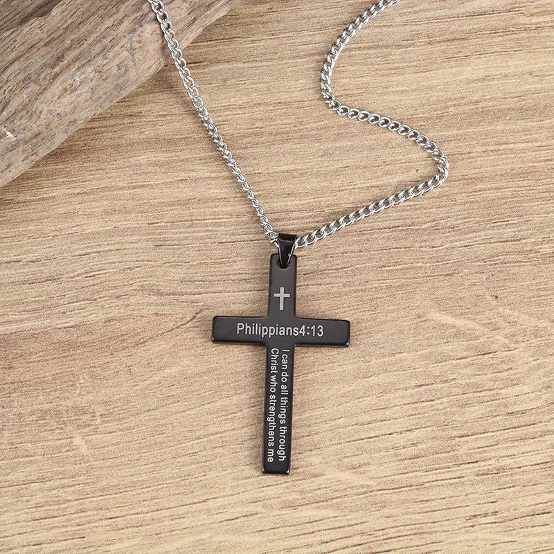 Verse Cross Necklace